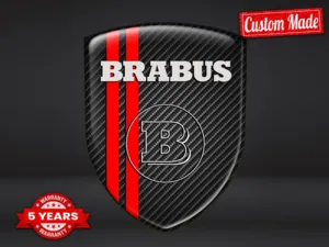 Brabus Custom Auto Badges High Quality Customizable Design